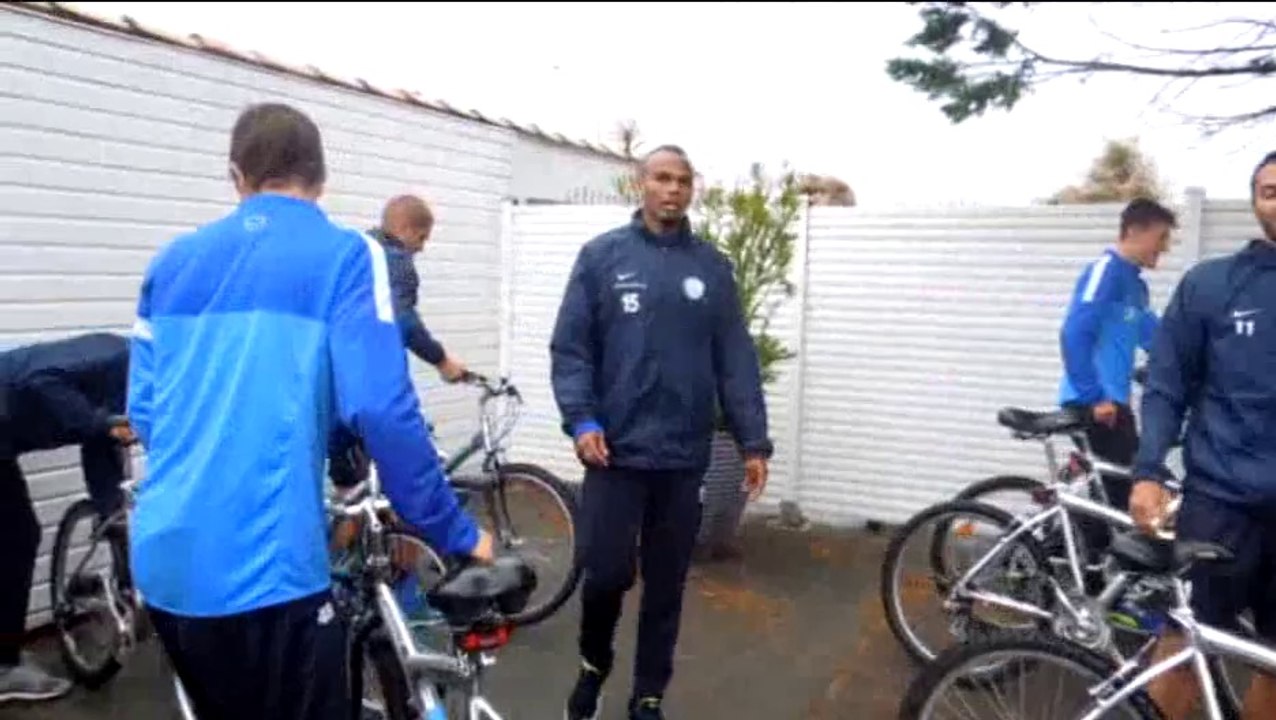 Sortie en vélo pour les Bleus