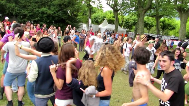 Ambiance batucada chez les campeurs de Musilac !