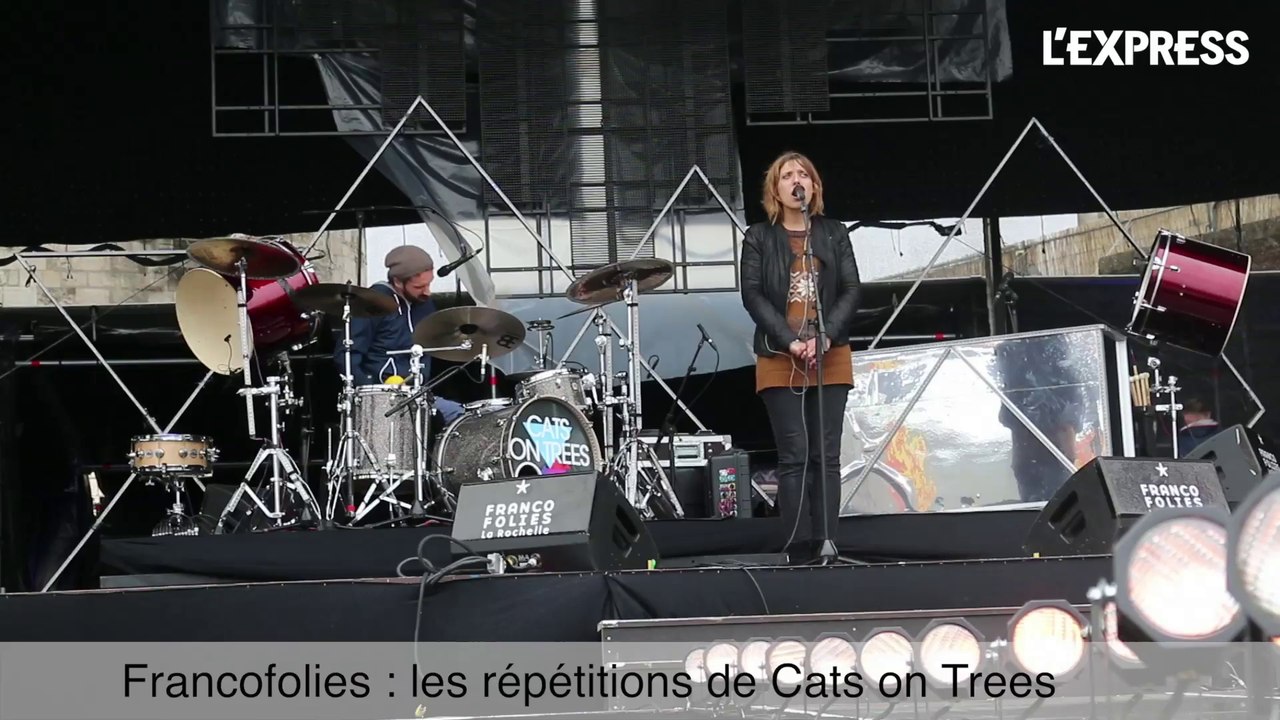 Francofolies. Répétitions sous la pluie pour Cats on Trees