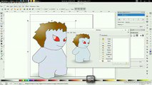 Inkscape   MeMaker Configurando Avatar En Linux Fedora 20 Plasmoide Dibujo Caricatura Anime