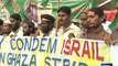 Dunya News-Religio-political parties staged rallies in Karachi renouncing Israeli aggression