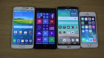 Nokia Lumia 930 vs. iPhone 5S vs. LG G3 vs. Samsung Galaxy S5 - Which Is Faster
