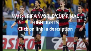 Fifa World Cup Final Argentina vs Germany Highlights