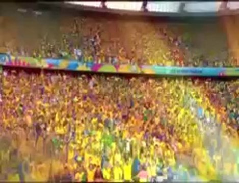 Hino nacional brasileiro-olodum-axé jornal do almoço dia 08/07/2014