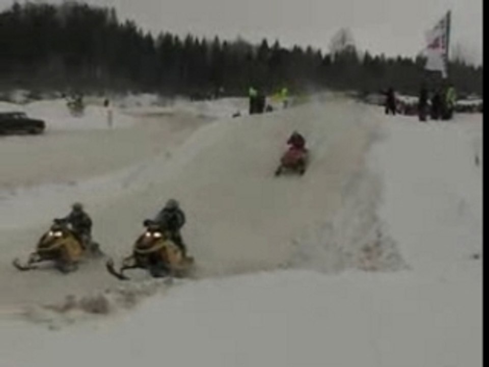 Moto neige chute