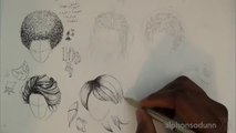 Pen _ Ink Drawing Tutorials _ How to Draw Hair