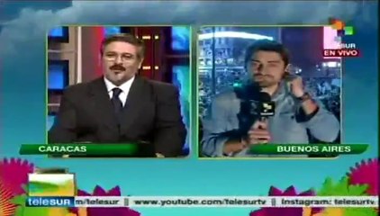 Argentinos celebran haber llegado a la final mundialista de Brasil