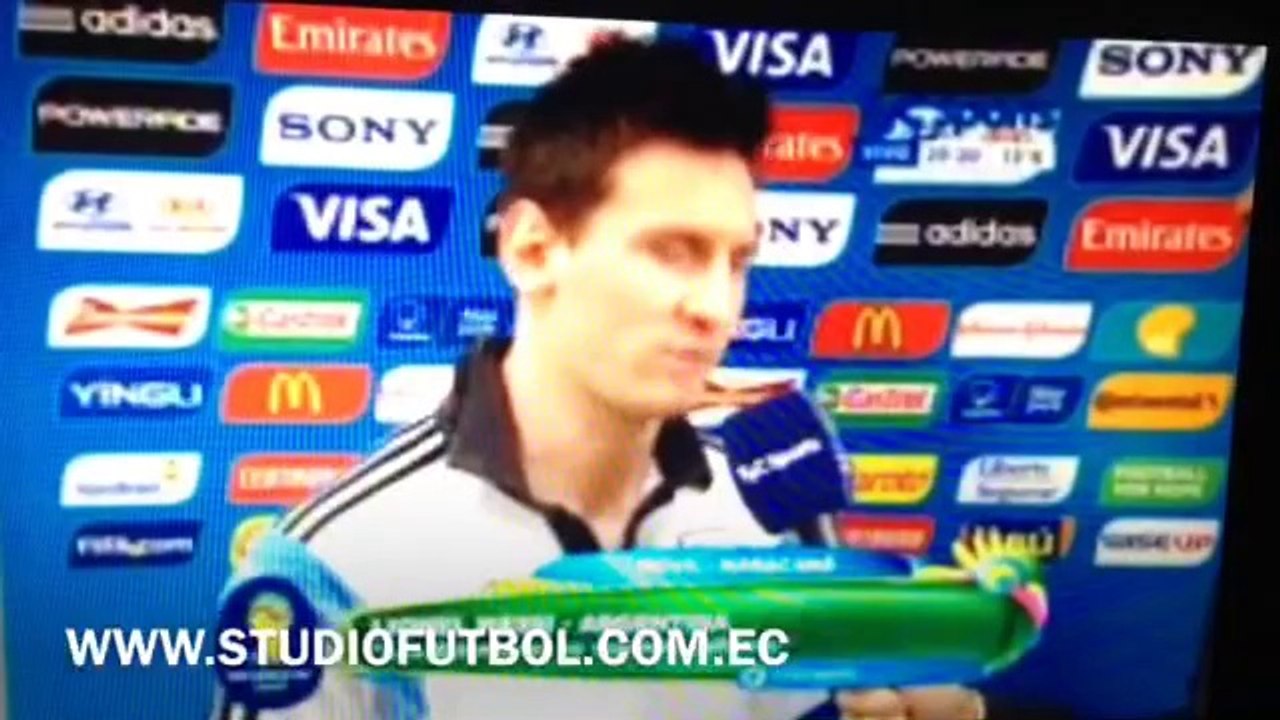 Messi después del partido