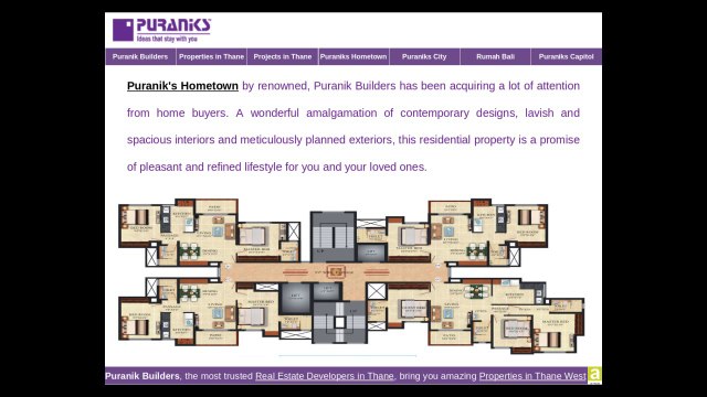 Puranik Builders offers Luxury Properties on Ghodbunder Road Thane