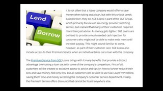 Benefits from Borrowing with SGE Loans