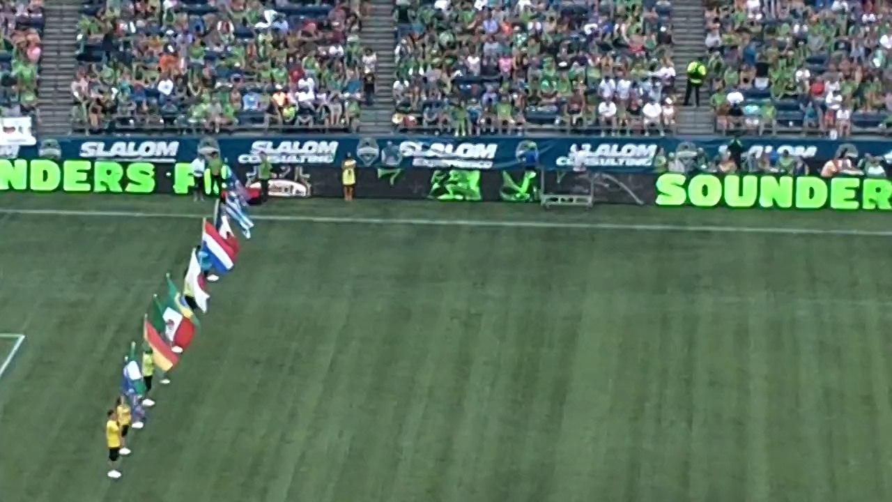 SEATTLE vs PORTLAND Flags