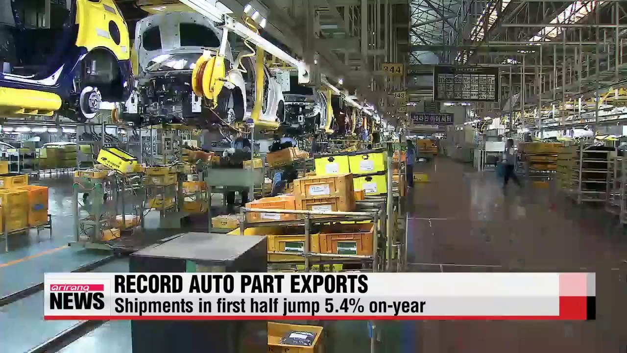 Korea logs record auto part exports in first half