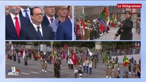 Paris. Cérémonie du 14 juillet  sur les Champs Elysées