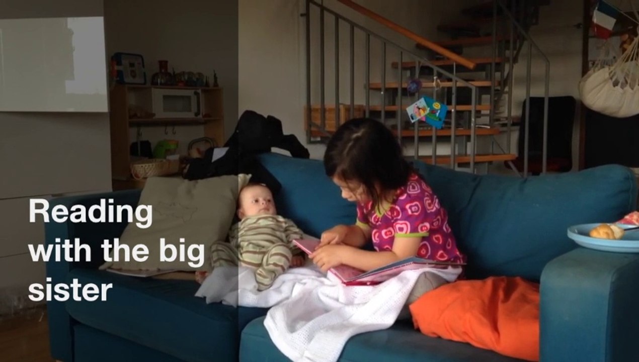 Reading with the big sister