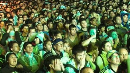 Decepción  entre los aficionados argentinos tras la derrota en la final del mundial