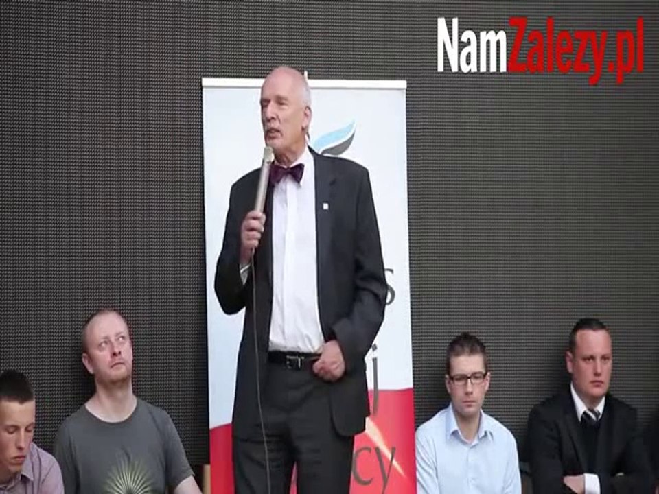 Janusz Korwin-Mikke o Gazecie Wyborczej i TVN