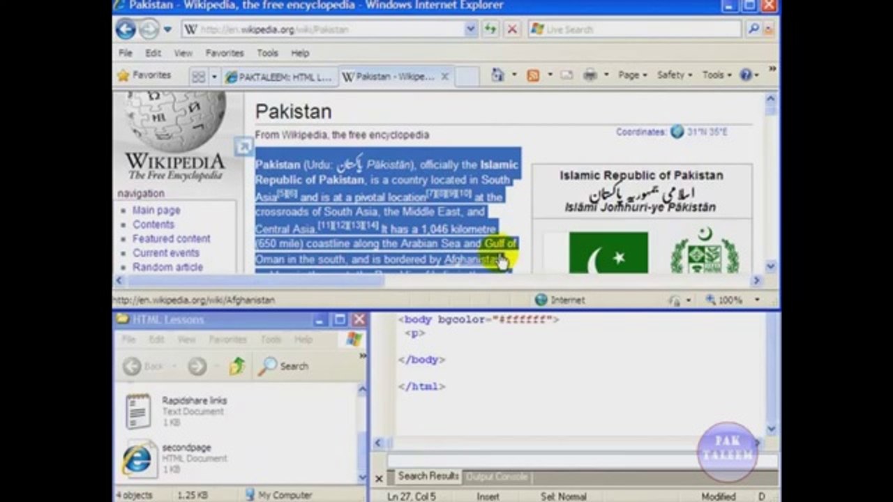 ▶ urdu tutorials html 8