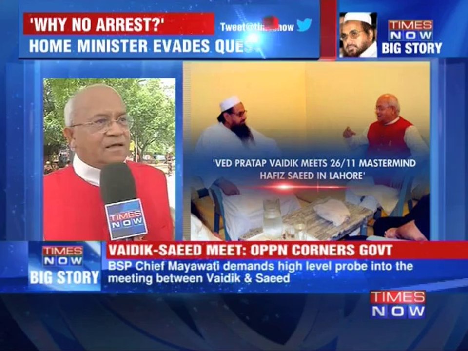 Row over Vaidik-Hafeez meet
