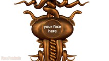 Medusa's Eye pendant by Face Pendants turn view, turntable, 3d print pendant