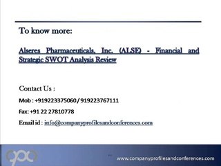 Alseres Pharmaceuticals, Inc. (ALSE) - Financial and Strategic S