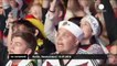 Les supporters allemands célèbrent la victoire en Coupe du Monde