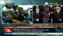 Cristina Fernández reconoce esfuerzo de su selección en Brasil 2014