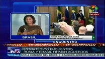 Brasil y Rusia buscan duplicar el comercio bilateral
