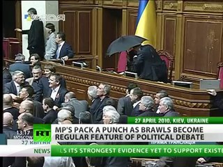 Packing a Punch Fist fights the norm in Ukraines parliament