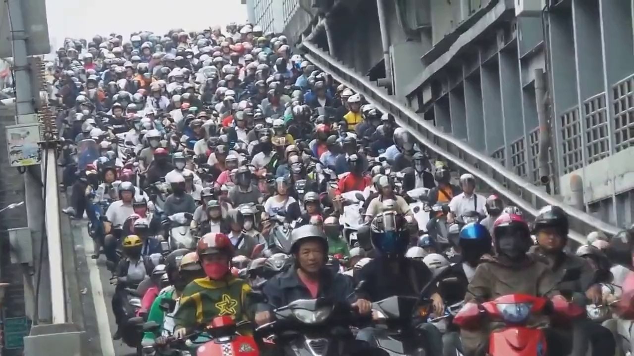 Le déluge de scooters