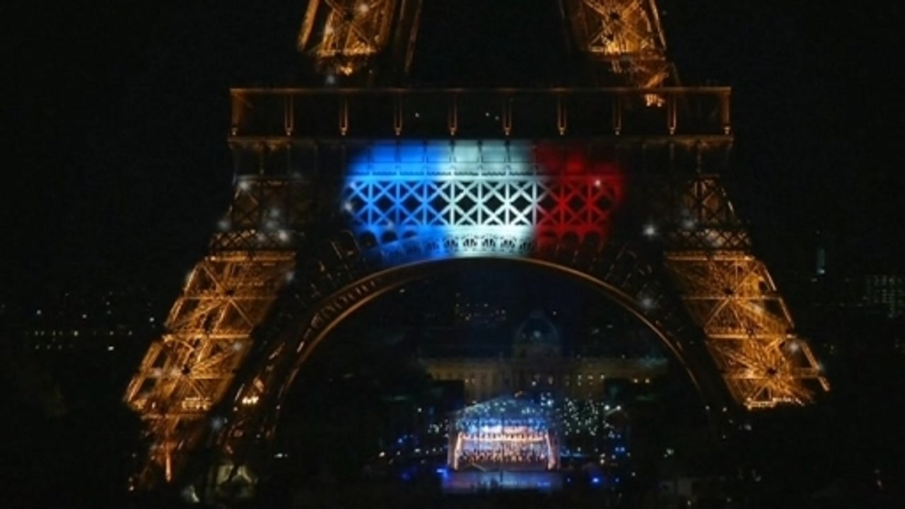 Bastille Day fireworks light up Eiffel Tower