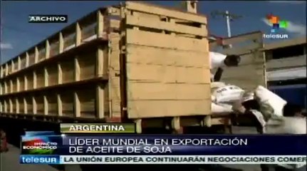 Argentina: liquidación por exportación de granos aumenta 23.8%