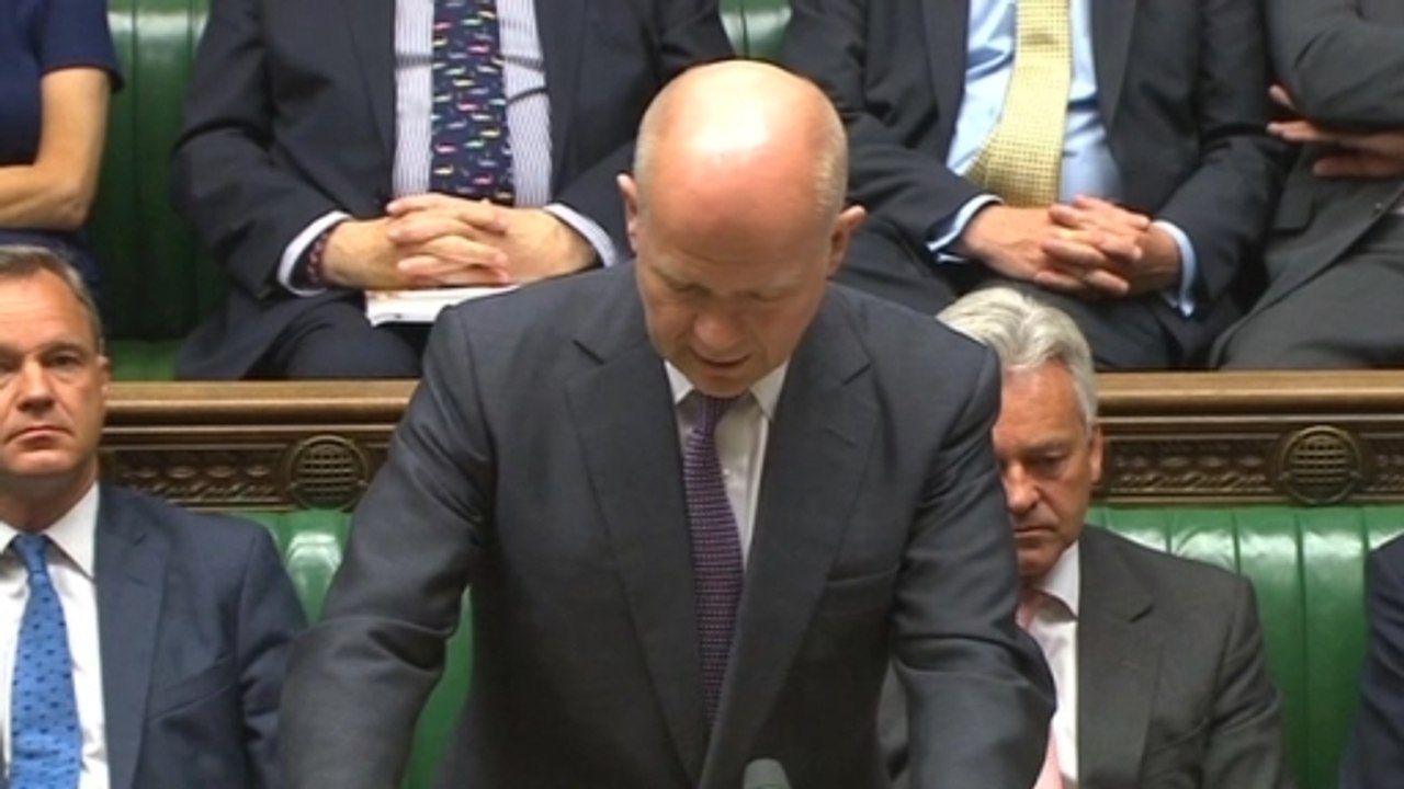 UK FM William Hague resigns in surprise move