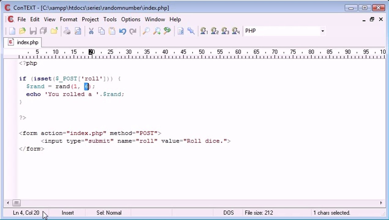 Beginner PHP Tutorial - 60 - Random Number Generation