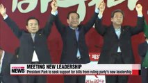 President Park to meet ruling party's new leadership