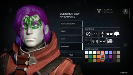 Destiny - La création des personnages