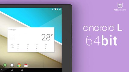 Concept d'une tablette HTC Nexus 8 sous Android L