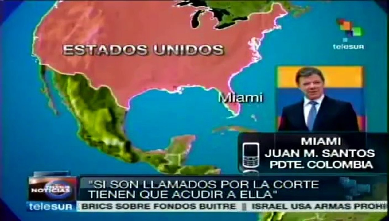 Ex ministro Arias debe presentarse ante la ley: Juan Manuel Santos