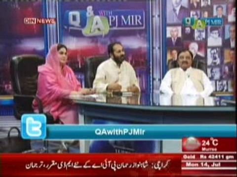 Q & A with PJ Mir (Kya Hukumat Azadi March Aur Inqilab Se Chali Jaye Gi ??) 14 July 2014 Part-3