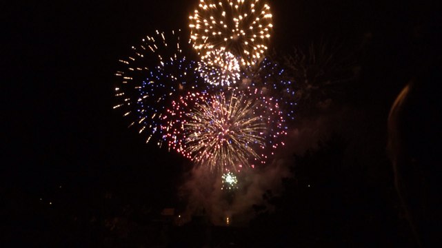Le feu d'artifice à Fougères