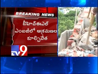 GHMC demolishes illegal constructions in Gurukul trust lands
