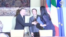 Roma - Renzi riceve il Presidente della Repubblica dell'Azerbaigian (14.07.14)