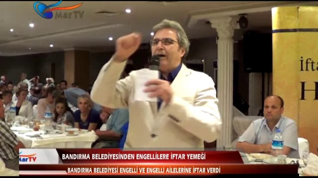 BANDIRMA BELEDİYESİNDEN ENGELLİLERE İFTAR YEMEĞİ