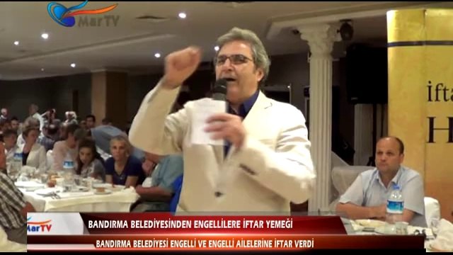 BANDIRMA BELEDİYESİNDEN ENGELLİLERE İFTAR YEMEĞİ
