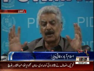 Federal Minister Abdul Qadir Baloch's Media Talk 15 July 2014