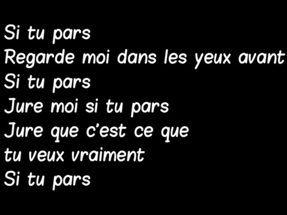 M Pokora - Si tu pars (Lyrics / Paroles)