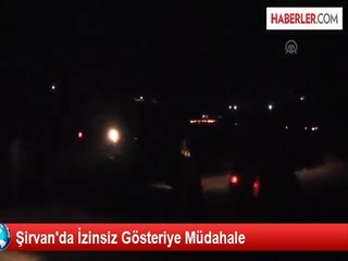 Siirt'te Karakol Eylemcileri Askerle Çatıştı