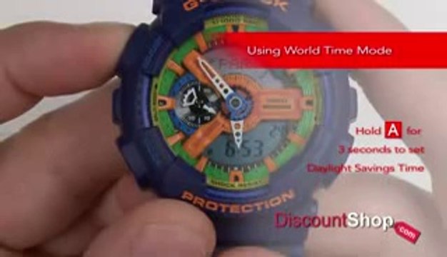 HOW TO_ Set World Time and Alarms on Casio G-Shock Watches - YouTube [240p]