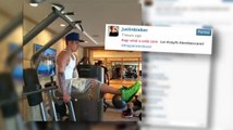 Justin Bieber trabaja fuertemente en el gimnasio