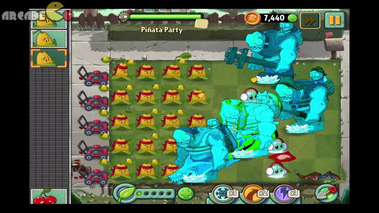Plants Vs Zombies 2 Dark Ages  ALL Gargantuars In The House JULY 16 Piñata Party
