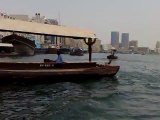 Water taxi crossing the Dubai creek